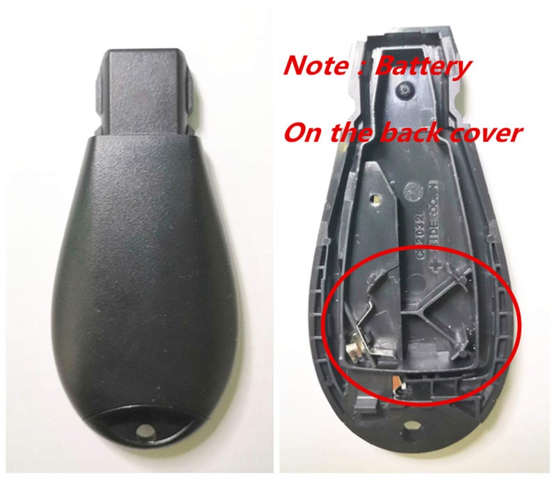 KAWIHEN Keyless Entry Remote Key Fob Shell Replacement for Dodge Durango Grand Caravan Journey Charger Ram Truck 1500 2500 3500 Key fob case FCC ID IYZC01C GQ4-53T M3N5WY783X( Just a Case) - Image 2